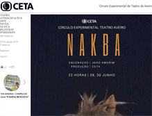 Tablet Screenshot of cetateatro.pt